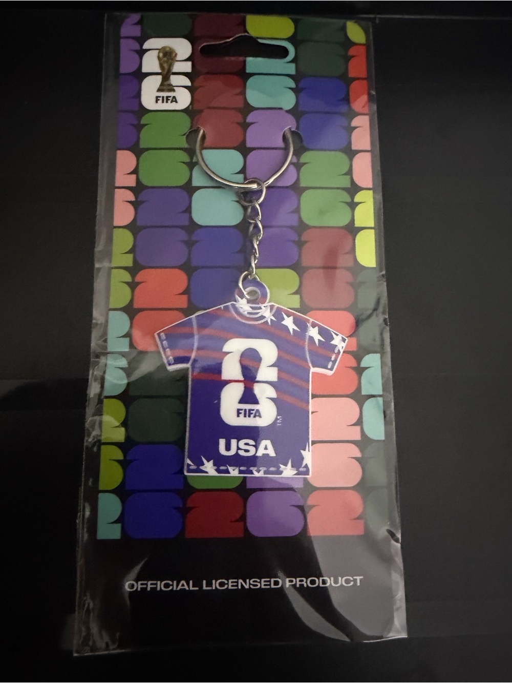 FIFA World Cup 2026 Collectible Souvenir - Keychain USA Jersey